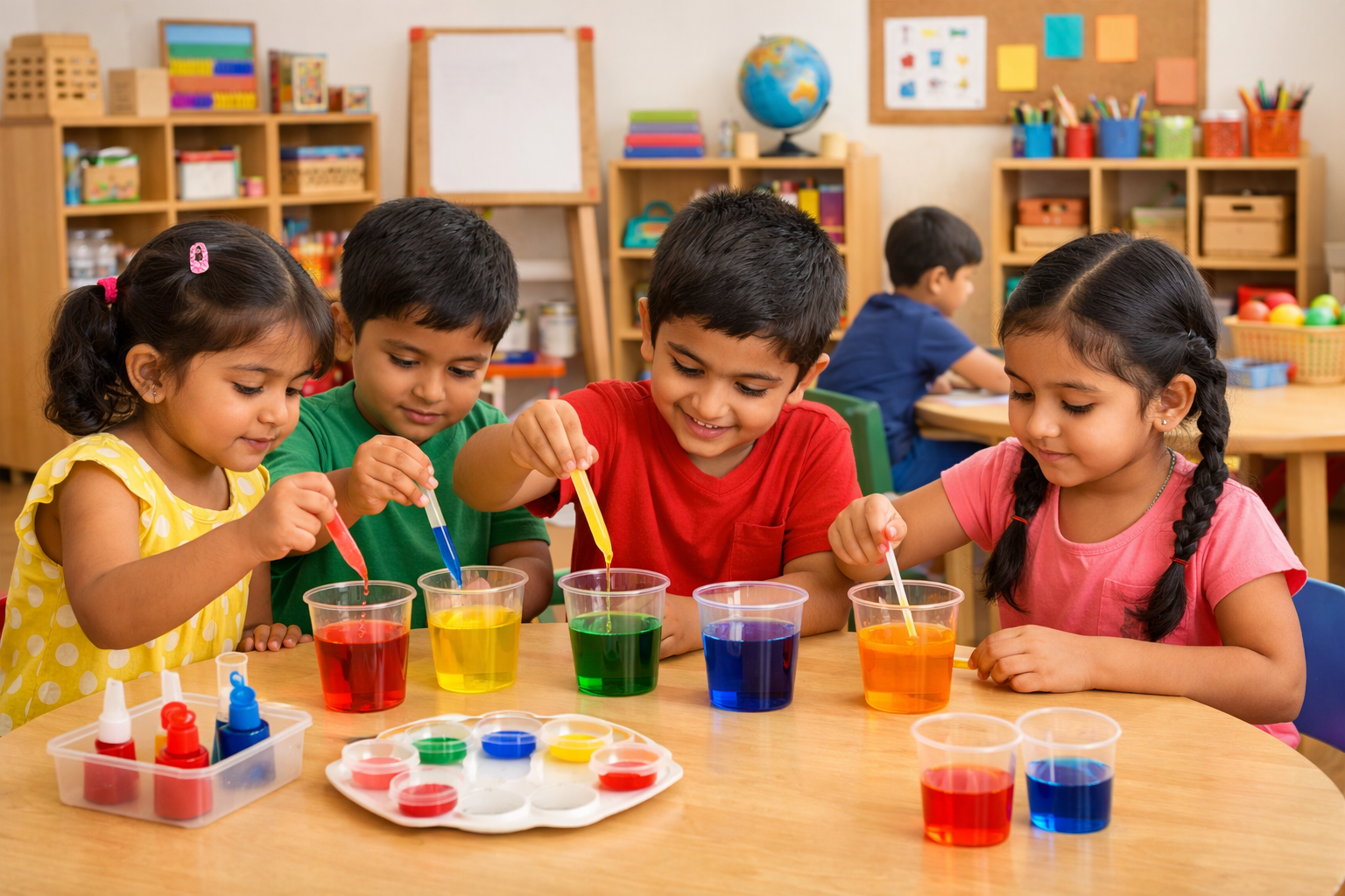build simple models or structures using materials like cardboard boxes, paper rolls, and plastic containers.