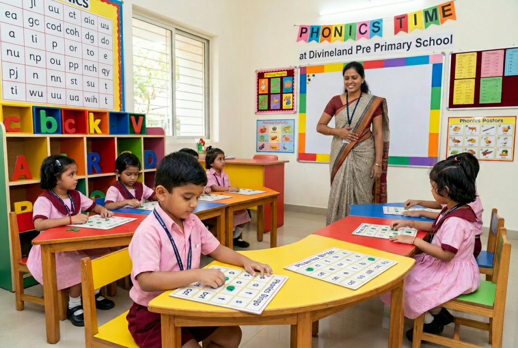 Phonics Class in MHB Colony